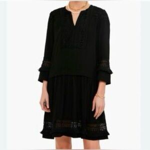 NWT  Tuckernuck Black Pippa Fringe Dress in Black Size XL